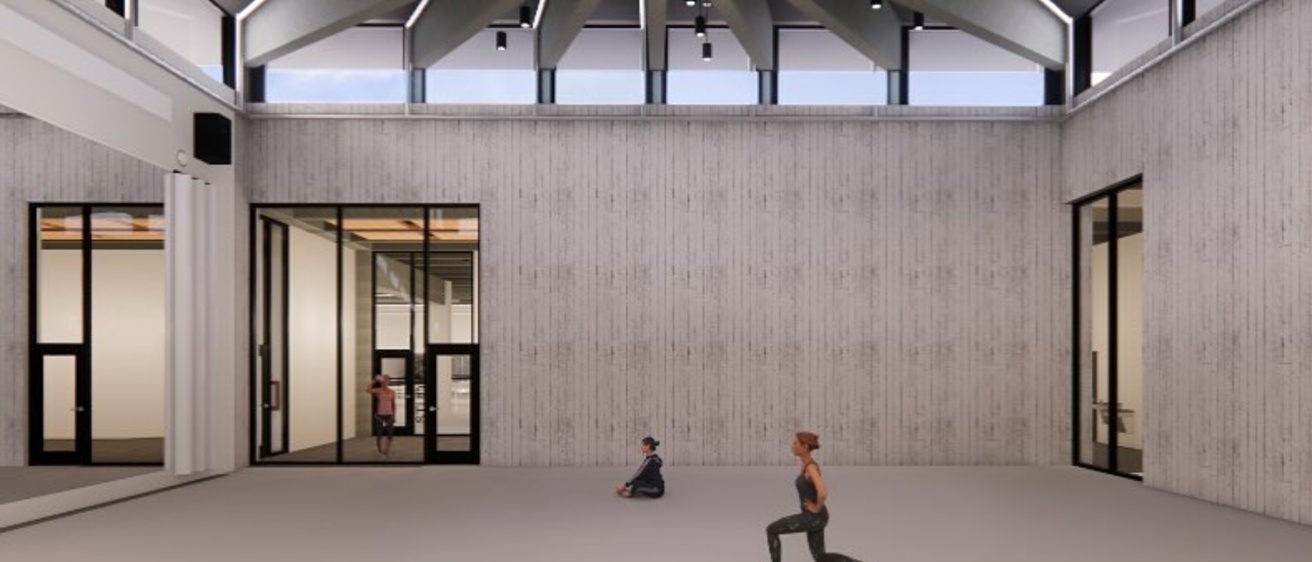 architect rendering of new PAX interior