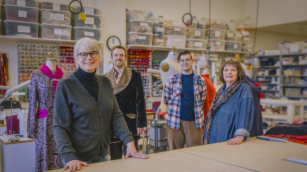 Margaret Wenk-Kuchlbauer and her team in the UI Costume Shop at Hancher Auditorium